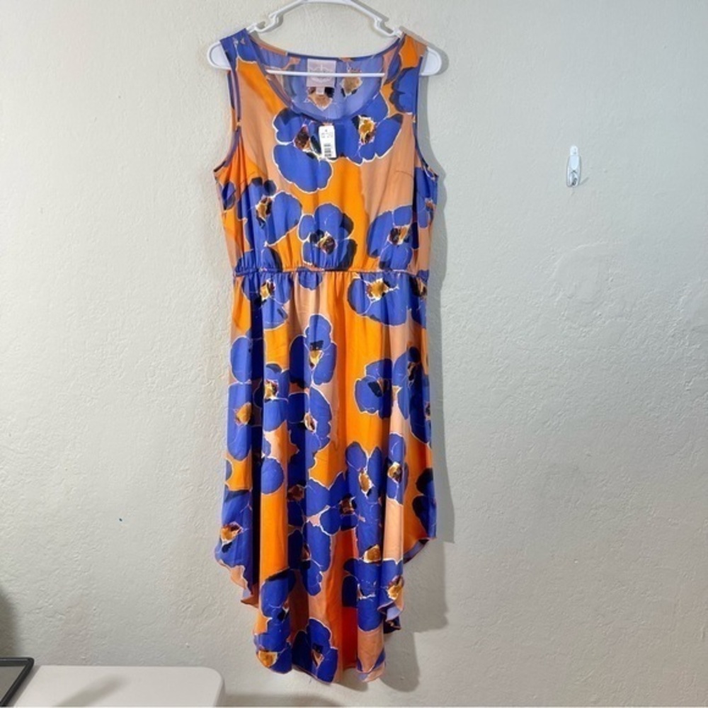 NWT Romeo & Juliet Couture Asymmetrical High Low Sundress Size L Boho Floral